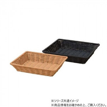 PP長角バスケット　1/2アイボリー(浅)　70022540