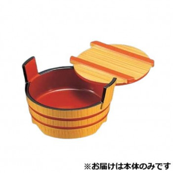 4寸手桶　白木塗内朱(本体)　45013550