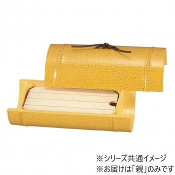 7寸小次郎竹盛器　親　ゴマ竹塗　51272122