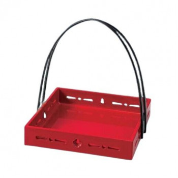 5.5寸京すかし手提盛器　赤　55203850