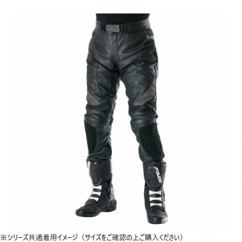 RDP-10B レザーパンツ BK/GY L RDP10B-L