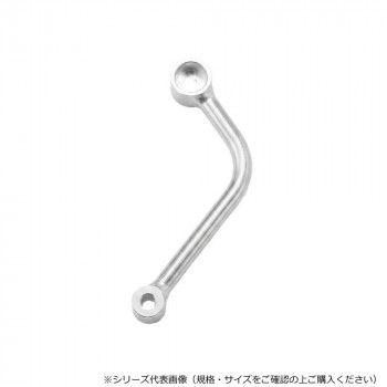 MSTL175FR-100 汎用マフラーステーφ16 175mm FR シルバー