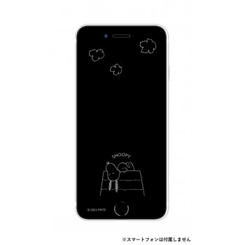 ピーナッツ iPhoneSE(第2・3世代)6~8/6s ガラススクリーンプロテクター ドッグハウス SNGG-66A