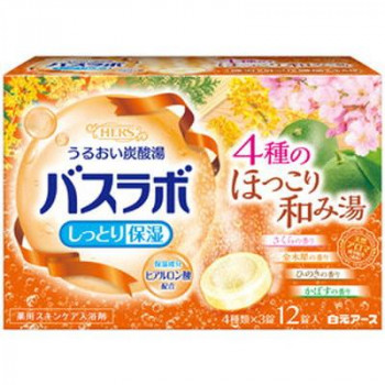 バスラボ 入浴剤 4種のほっこり和み湯 12錠入 222305