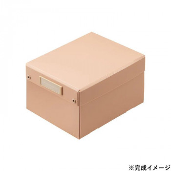 LIHIT LAB.(リヒトラブ) Roomy 折りたたみボックス コミックスサイズ ピンク A-796-12