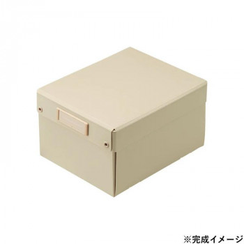 LIHIT LAB.(リヒトラブ) Roomy 折りたたみボックス コミックスサイズ ベージュ A-796-16