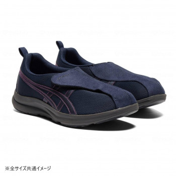 アシックス商事 ライフウォーカー 1242A018 ネイビーブルー×ネイビーブル 24.5cm 1242A018 252545