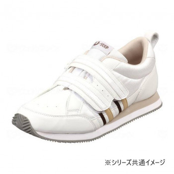 ムーンスター Vステップ 06-7E ホワイト 右27.0cm 06-7EL R右 221123