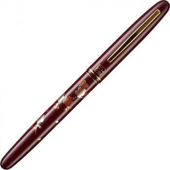 呉竹 くれ竹万年毛筆 蒔絵物語 枝桜 赤 DU181-215