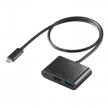 サンワサプライ　USB Type C-HDMI変換アダプタ(4K/PD対応/USBハブ付)　AD-ALCPHDPD02