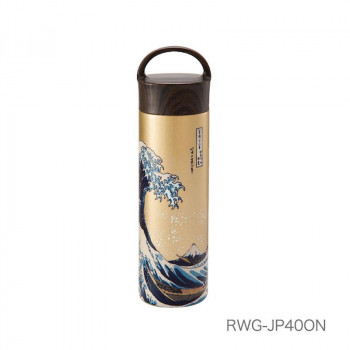 ReachWil魔法瓶　日本伝統文化　ステンレスマグボトル400ml　大波　RWG-JP40ON