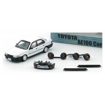 BM CREATIONS 1/64スケール トヨタ カローラ AE100 96 ホワイト/ブラックバンパー RHD 64B0363