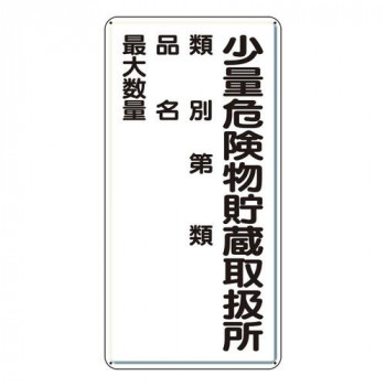 ユニット 危険物標識　少量危険物貯蔵取扱所類別… 319-08