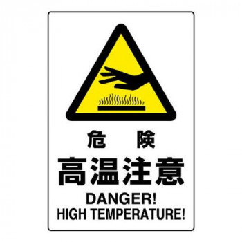 ユニット JIS規格標識　危険高温注意 802-481A