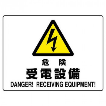 ユニット 危険標識 危険 受電設備 804-58B