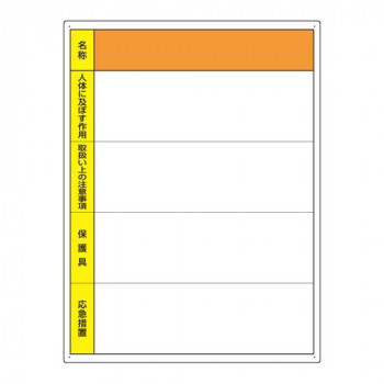 ユニット 特定化学物質標識　書き込み用 815-30