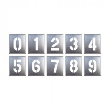 ユニット 吹付け用プレート　0～9(10枚1組) 819-35A