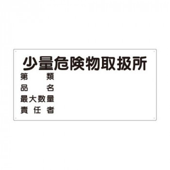 ユニット 危険物標識　第類　品名　最大数量 830-58