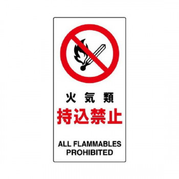 ユニット 構内標識　火気類持込禁止 833-30B