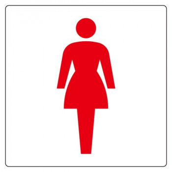 ユニット トイレ表示　大　女子 842-63A