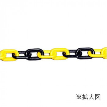ユニット プラスチックチェーン　黄/黒　3m 871-243