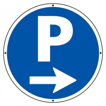 ユニット ST用丸表示　P右矢印 887-702R