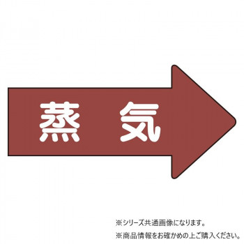 ユニット 配管ステッカー 右方向表示 蒸気(大) AS-41L