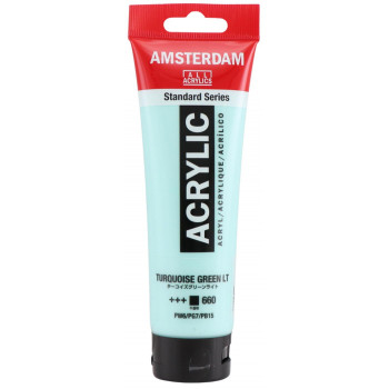 ターレンス アムステルダムアクリリックカラー120ml 660 ターコイズグリーンライト 483860