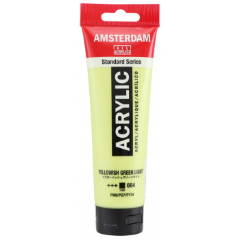 ターレンス アムステルダムアクリリックカラー120ml 664 イエローイッシュグリーンライト 483925