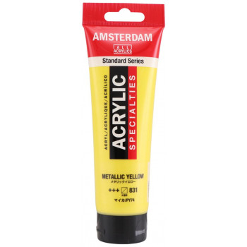ターレンス アムステルダムアクリリックカラー120ml 831 メタリックイエロー T1709-831 484034