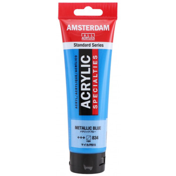 ターレンス アムステルダムアクリリックカラー120ml 834 メタリックブルー T1709-834 484590
