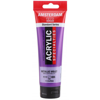 ターレンス アムステルダムアクリリックカラー120ml 835 メタリックバイオレット 484603