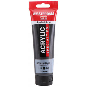ターレンス アムステルダムアクリリックカラー120ml 850 メタリックブラック T1709-850 484654