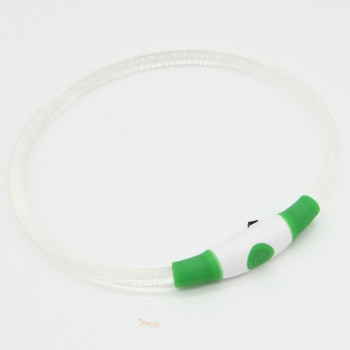 （ペット） GEWALK LED　セーフティ　フラッシング　ネックリング グリーン L LGE401