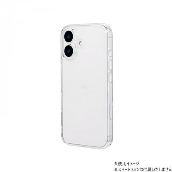 iPhone16　UTILO Hybrid　耐衝撃ハイブリッドケース　クリア　LN-IM24CTHCL