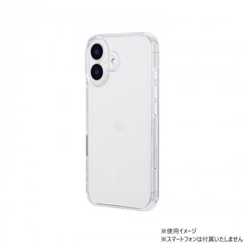 iPhone16　UTILO Hybrid　精密設計耐衝撃ハイブリッドケース　クリア　LN-IM24CTHZCL
