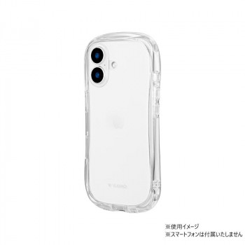 iPhone16　ViAMO Crystal超硬度・耐傷・耐衝撃ガラスケース　クリア　LN-IM24VMCR