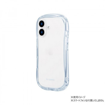 iPhone16　ViAMO Crystal超硬度・耐傷・耐衝撃ガラスケース　ブルー　LN-IM24VMCRBL