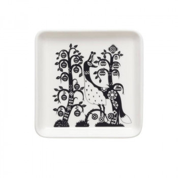 （A） Iittala タイカ スクエアプレート12x12cm ブラック 1070928