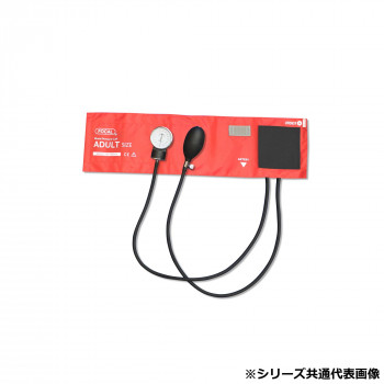 FOCAL(フォーカル) アネロイド血圧計 ナイロンカフ ラテックスフリー レッド FC-100V NC