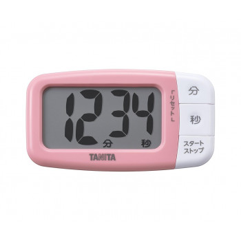 TANITA タニタ 抗菌でか見えタイマー ストロベリーピンク TD-430PK