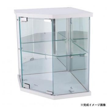 卓上ガラスコレクションケース コーナー WH 63947