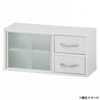 カウンター上収納ラック 60幅 オークWH 52284