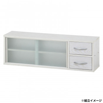 カウンター上収納ラック 90幅 オークWH 52286