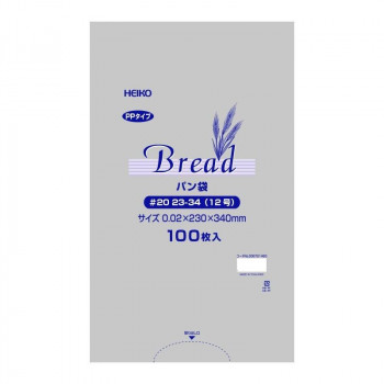 シモジマ HEIKO(ヘイコー) 006721483 PP パン袋 20 23-34(12号) 100枚