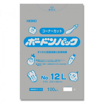 シモジマ HEIKO(ヘイコー) 006763432 ボードンパック 20 12L 角カット プラあり 100枚