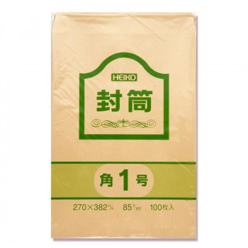 シモジマ HEIKO(ヘイコー) 007520200 ヘイコー クラフト封筒 角1 85G 100枚