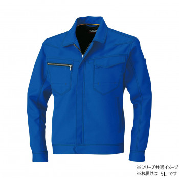 桑和 9663 長袖ブルゾン 5Lサイズ ブルー(8) SOWA