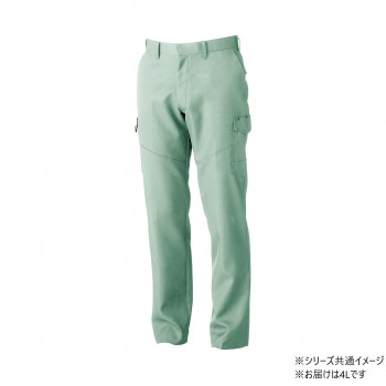 桑和 9668-98 カーゴパンツ(ノータック.脇ゴム) 4Lサイズ モスグリーン(107) SOWA