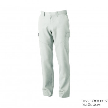 桑和 9668-98 カーゴパンツ(ノータック.脇ゴム) Sサイズ シルバーグレー(22) SOWA